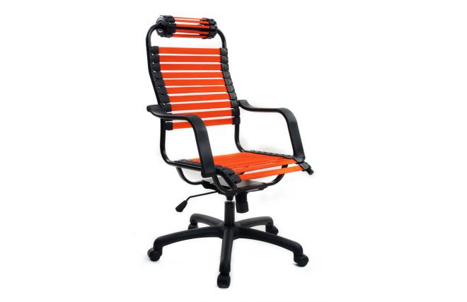 Sill&oacute;n de Oficina de Dise&ntilde;o El&aacute;stico Naranja Stardust V1