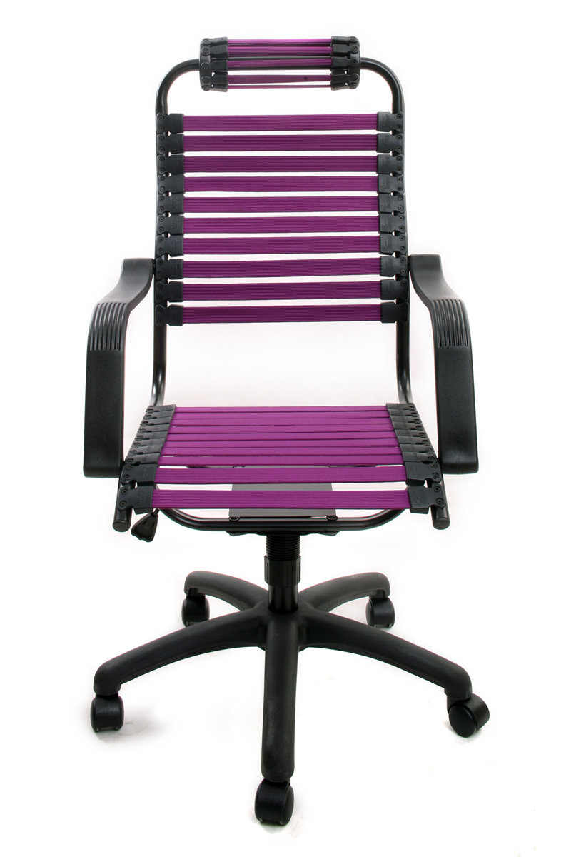 Sill&oacute;n de Oficina de Dise&ntilde;o El&aacute;stico Violeta Stardust V1