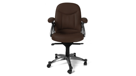 Sill&oacute;n de oficina ENZO de color chocolate image 1