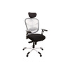 Sill&oacute;n de oficina ergonomico blanco y negro UP TO YOU