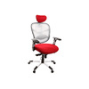 Sill&oacute;n de oficina ergonomico blanco y rojo UP TO YOU