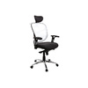 Sill&oacute;n de oficina ergonomico gris antracita y blanco UP TO YOU