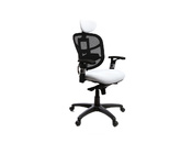 Sill&oacute;n de oficina ergonomico negro y blanco UP TO YOU