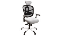 Sill&oacute;n de oficina ergonomico negro y blanco UP TO YOU