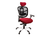 Sill&oacute;n de oficina ergonomico negro y rojo, opci&oacute;n perchero UP TO YOU