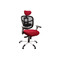 Sill&oacute;n de oficina ergonomico negro y rojo, opci&oacute;n perchero UP TO YOU