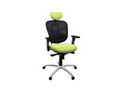 Sill&oacute;n de oficina ergonomico verde anis y negro UP TO YOU