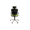 Sill&oacute;n de oficina ergonomico verde anis y negro UP TO YOU