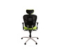 Sill&oacute;n de oficina ergonomico verde anis y negro UP TO YOU