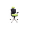Sill&oacute;n de oficina ergonomico verde anis y negro UP TO YOU