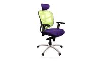 Sill&oacute;n de oficina ergonomico violeta y verde anis UP TO YOU