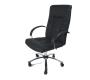 Sill&oacute;n de oficina LEONARDO color negro y de cuero