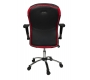 Sill&oacute;n de oficina Paulo de color negro y rojo