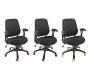 Sill&oacute;n de Oficina Tejido Malla Gris Leni V1