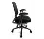 Sill&oacute;n de Oficina Tejido Malla Negro Leni V1
