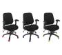 Sill&oacute;n de Oficina Tejido Malla Negro Leni V1