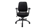 Sill&oacute;n de Oficina Tejido Malla Negro Leni V1