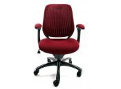 Sill&oacute;n de Oficina Tejido Malla Rojo Burdeos Leni V1