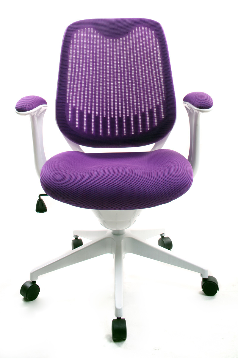 Sill&oacute;n de Oficina Tejido Malla Violeta Leni V2