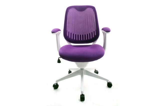Sill&oacute;n de Oficina Tejido Malla Violeta Leni V2
