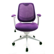 Sill&oacute;n de Oficina Tejido Malla Violeta Leni V2