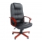 Sill&oacute;n de oficina VENUS color negro y con una elegante piel  pigmentada