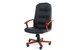 Sill&oacute;n de oficina VENUS color negro y con una elegante piel  pigmentada image 3