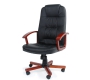 Sill&oacute;n de oficina VENUS color negro y con una elegante piel  pigmentada image 3
