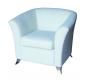 Sill&oacute;n de sal&oacute;n contempor&aacute;neo MICAH de color blanco