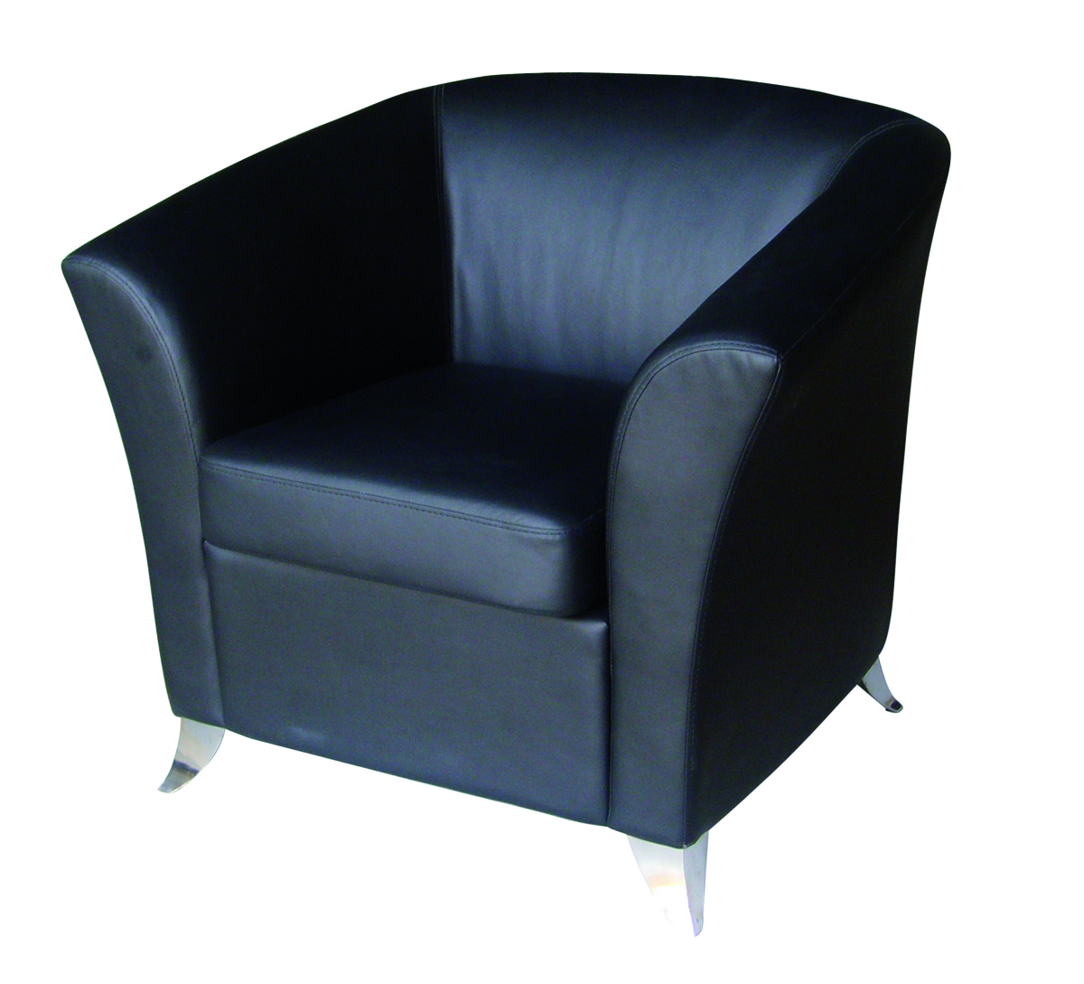 Sill&oacute;n de sal&oacute;n contempor&aacute;neo MICAH de color negro