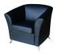 Sill&oacute;n de sal&oacute;n contempor&aacute;neo MICAH de color negro