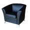 Sill&oacute;n de sal&oacute;n contempor&aacute;neo MICAH de color negro