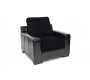 Sillon de sal&oacute;n de cuero y tela LUCAS