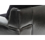 Sillon de sal&oacute;n de cuero y tela LUCAS