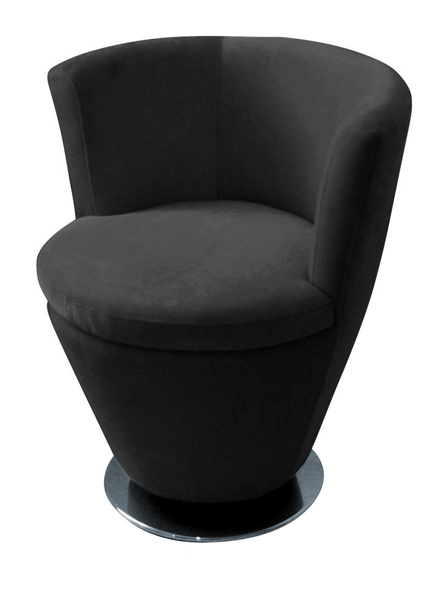 Sill&oacute;n de sal&oacute;n moderno COOPER de color negro 