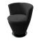 Sill&oacute;n de sal&oacute;n moderno COOPER de color negro 