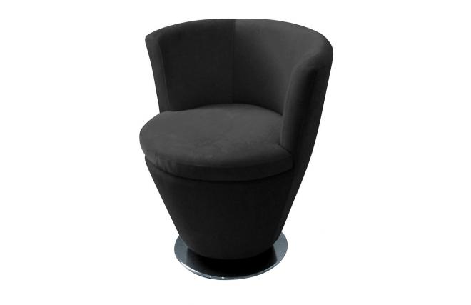 Sill&oacute;n de sal&oacute;n moderno COOPER de color negro 