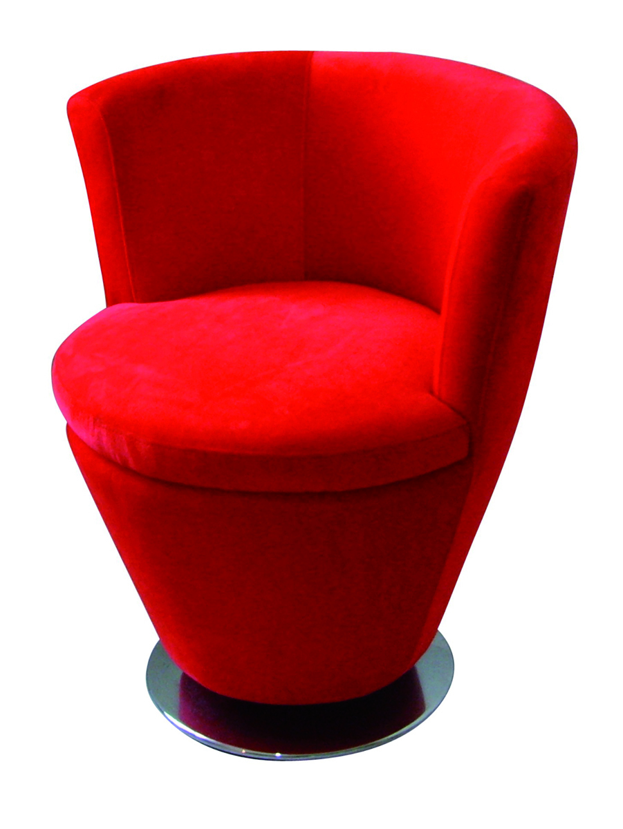Sill&oacute;n de sal&oacute;n moderno de color rojo Cooper image 1