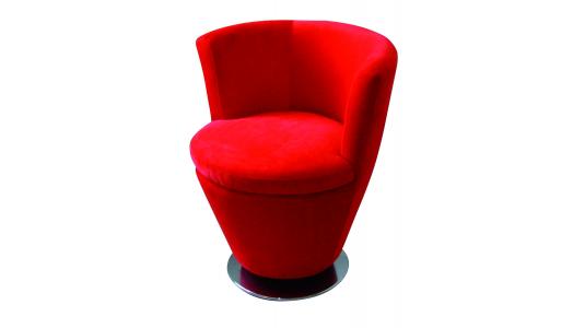 Sill&oacute;n de sal&oacute;n moderno de color rojo Cooper image 1