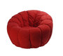 Sill&oacute;n Flower ultra confortable giratorio de color rojo