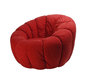 Sill&oacute;n Flower ultra confortable giratorio de color rojo