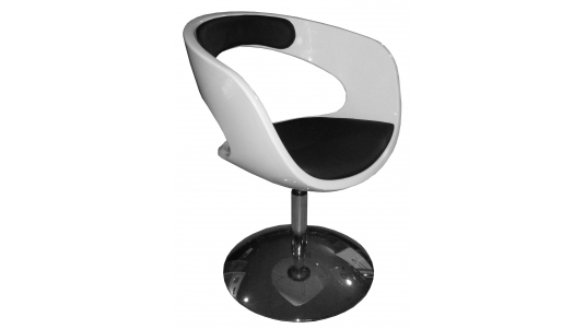 Sill&oacute;n GROOVY blanco y negro image 1
