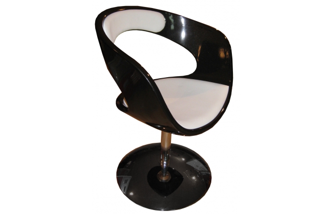Sill&oacute;n GROOVY negro y blanco
