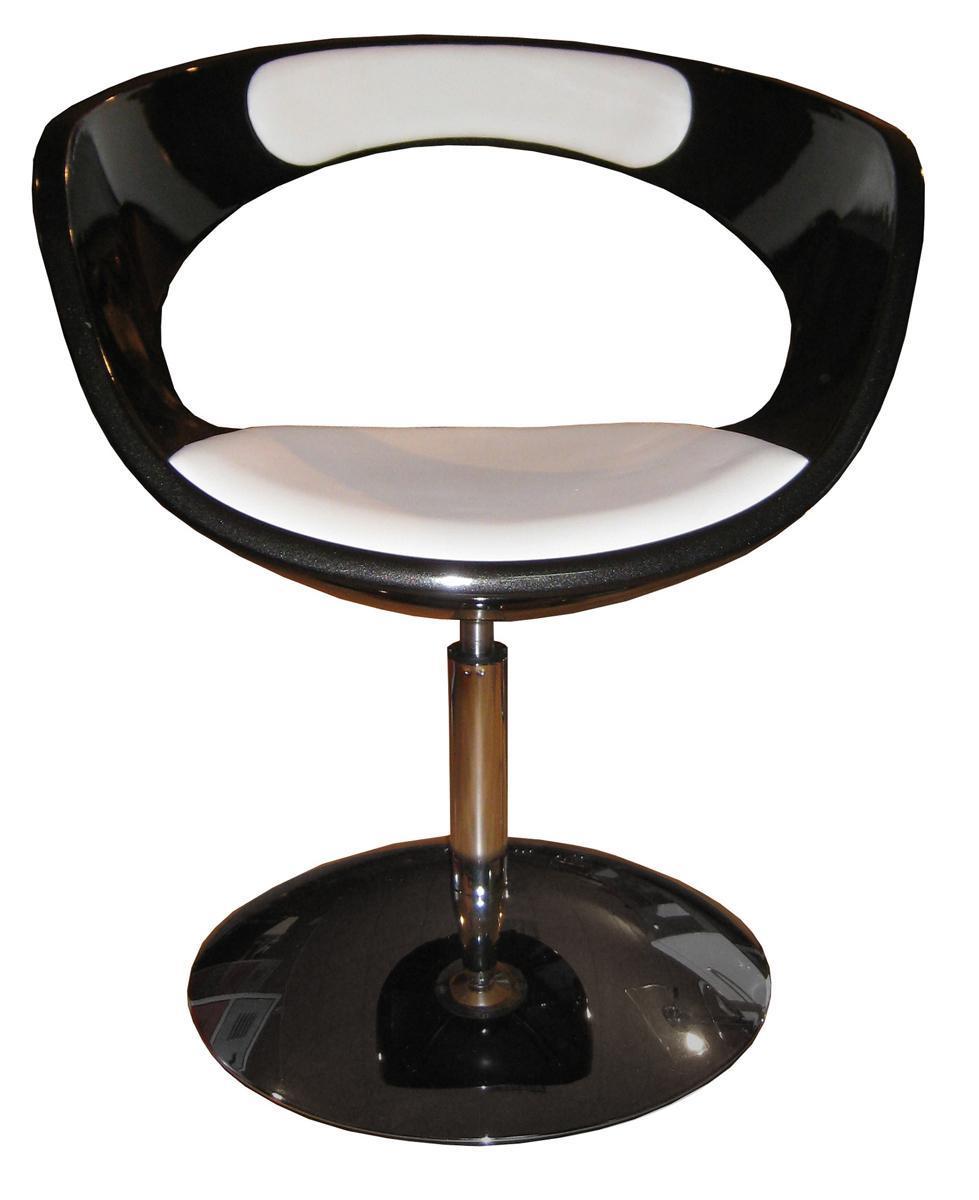 Sill&oacute;n GROOVY negro y blanco
