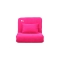 Sill&oacute;n infantil convertible rosa MARCHANDE
