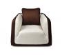 Sill&oacute;n ITALIA de color blanco y chocolate