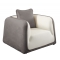 Sill&oacute;n ITALIA de color blanco y gris ceniza