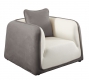 Sill&oacute;n ITALIA de color blanco y gris ceniza