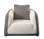 Sill&oacute;n ITALIA de color blanco y gris ceniza