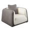 Sill&oacute;n ITALIA de color blanco y gris ceniza